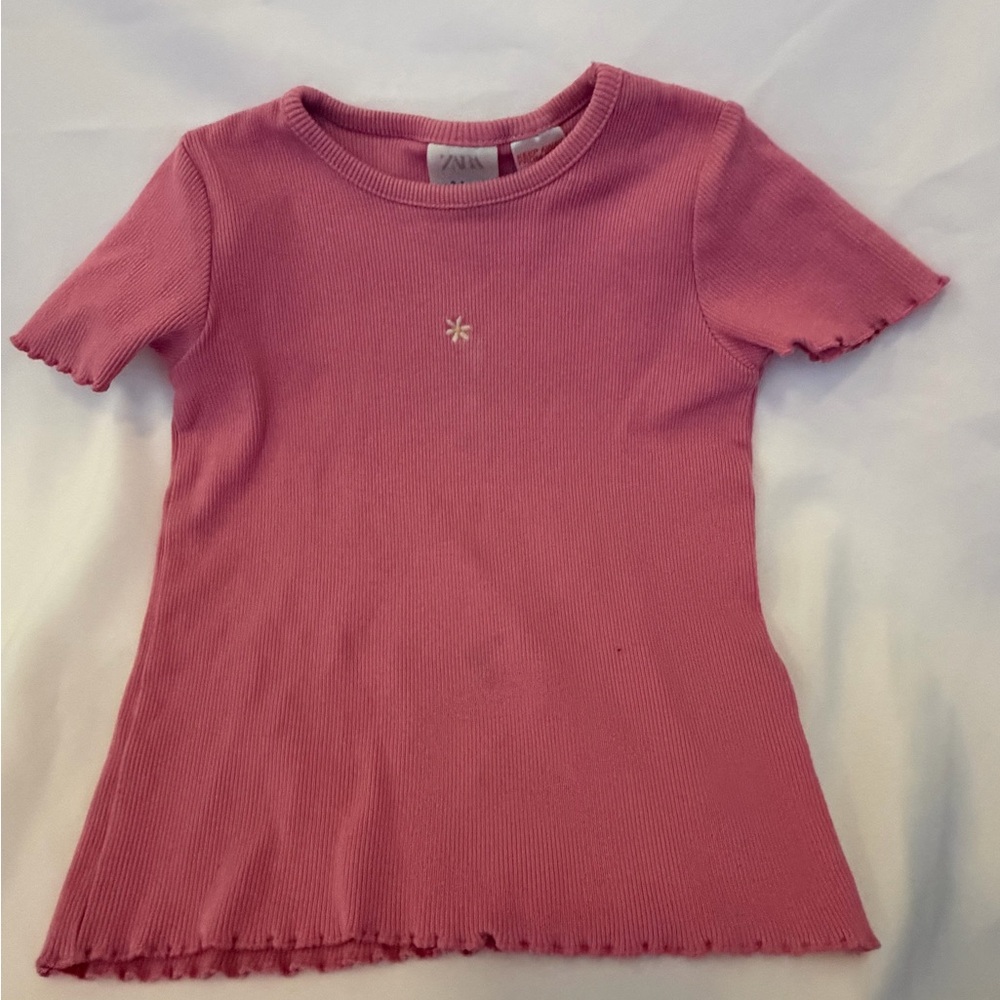 ZARA Pink Short Sleeve Kids Tee